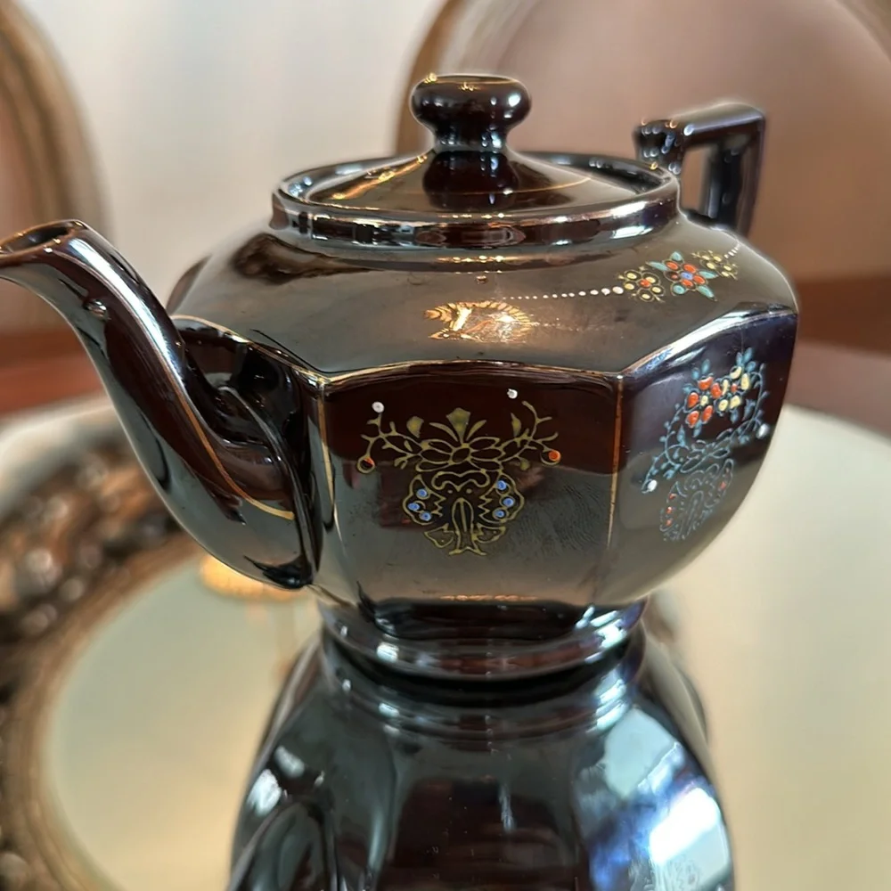 Vintage Personal Size Brown Betty Teapot Made in Japan
